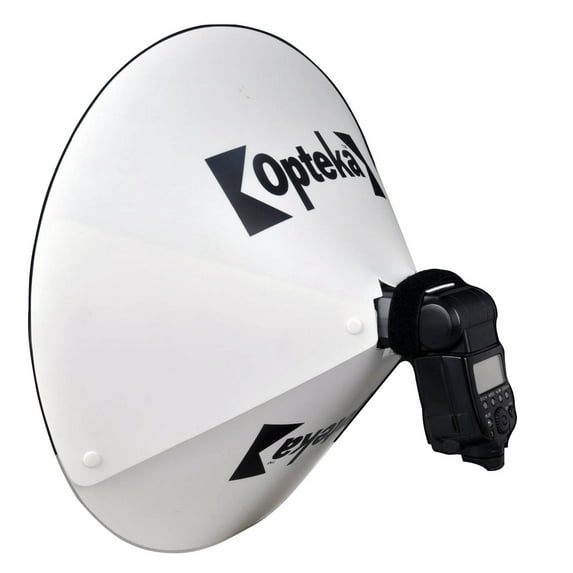 Opteka BD-10 Studio 23-Inch DSLR Digital Camera Dish Dome Flash Portrait Shadow Reflector Diffuser Diverter Studio Light for Panasonic DMW-FL28 DMW-FL220 DMW-FL360 DMW-FL500 DMW-FL580 DMWFL28