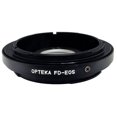 thumbnail image 1 of Opteka Canon FD (Manual Focus) Lens to Canon EOS EF (Auto Focus) Body Mount Adapter with Optical Elements, 1 of 3