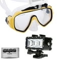 thumbnail image 1 of Opteka Goggles Scuba Diving Mask + Waterproof LED Flash Light for GoPro HERO4, HERO3, HERO2 Black, Silver, Session, SJ6000, SJ4000 and Similar Action Cameras, 1 of 8