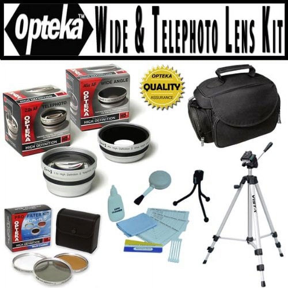 Opteka HD2 Professional Digital Accessory Kit for Panasonic Lumix DMC-FZ40 Digital Camera - image 1 of 7