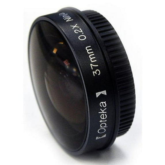 Opteka Platinum Series 0.2X Low-Profile "Ninja" Fisheye Lens for Canon VIXIA HF M31, M32, HF10, HF100, HF11, HF20, HF21, HG21, HR10, DC40, DC50, HV10, iVIS HV10, LEGRIA HF M31 and M32 Camcorders