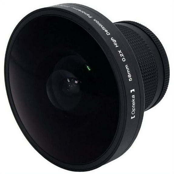 Opteka Platinum Series 58mm 0.2X HD Panoramic "Vortex" Fisheye Lens for Digital & Video Cameras