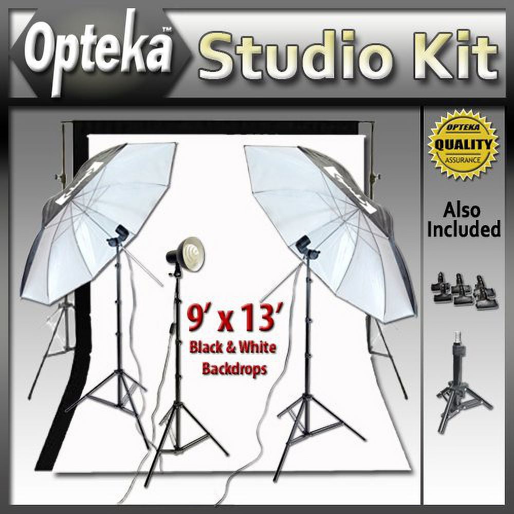 Opteka Portrait Studio Starter Kit with Opteka BDS100 HeavyDuty Pro Photo Backdrop System