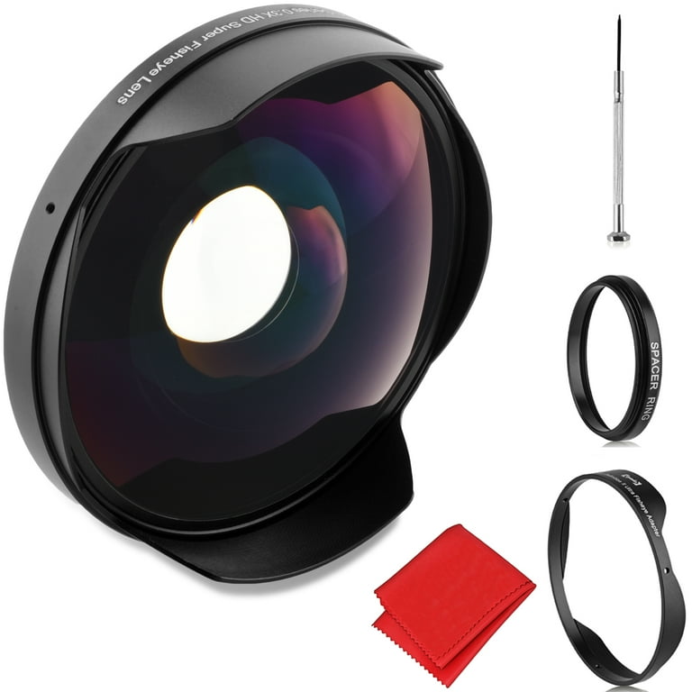 Opteka Titanium Series 0.3X HD Ultra Wide Fisheye Lens for Canon