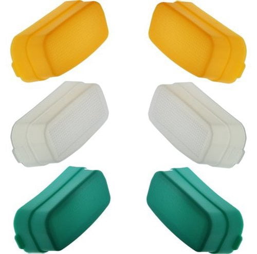 Opteka Tri-Color Hard Flash Diffuser Set for the Nikon R1C1 Wireless ...