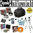 thumbnail image 1 of Opteka Ultimate Accessory package For Panasonic Lumix DMC-FZ40 Digital Camera, Package Includes 0.45 Wide Angle Lens, 2.2X Telephoto Lens, Filter Kit,  Battery, 8GB Memory Card, Tripod, Case & more, 1 of 9