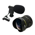 thumbnail image 1 of Opteka VM-8 Mini-shotgun Mic with 6.5mm Manual Focus Fisheye Lens for Canon 70D, 60D, 60Da, 50D, 7D,  6D, 5D, T5i, T5, T4i, T3i, T3, T2i and SL1 Digital SLR Cameras, 1 of 7