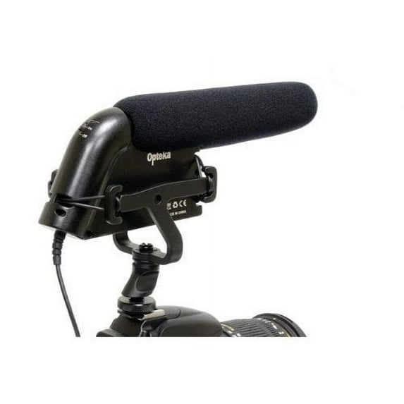 Opteka VM300 Metal-Body Shotgun Microphone with Shock Mount and Windscreen for Canon EOS 70D, 60D, 50D, 7D, 6D, 5D, T5i, T5, T4i, T3i, T3 and SL1 Digital SLR Cameras