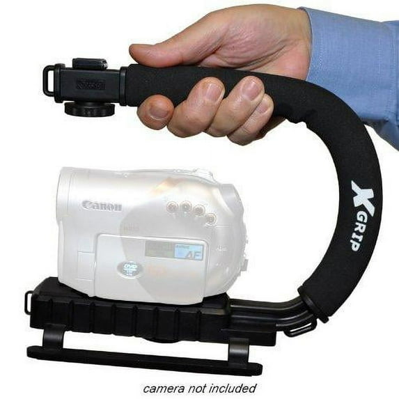Opteka X-GRIP Professional Camcorder Video Camera Stabilizing Action Support Hand Grip Handle Stabilizer Handheld Holder for Canon VIXIA HF R10 R11 R20 R21 R30 R32 R40 R42 R50 R52 R100 R200 R300 R400