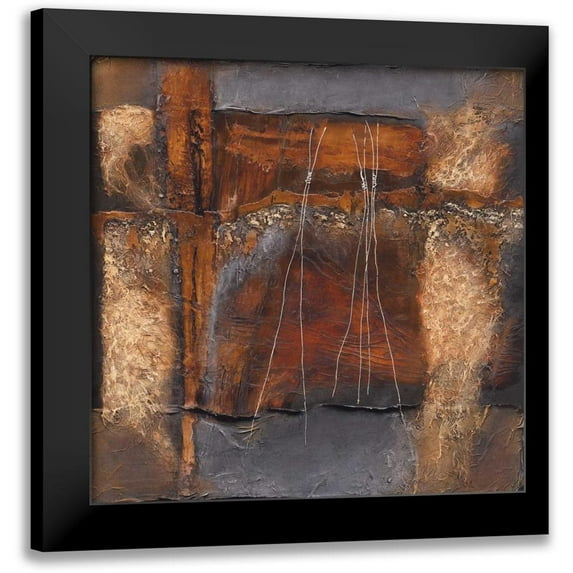 Optendrees, Liesbeth 12x12 Black Modern Framed Museum Art Print Titled - Expression II
