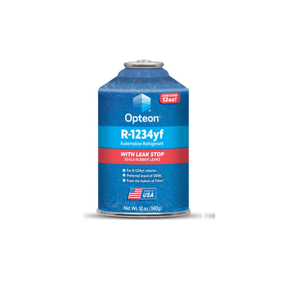 Opteon R-1234yf Refrigerant with Leak Stop for MVAC Use in a 12-Ounce Self-Sealing Container - 1 Can