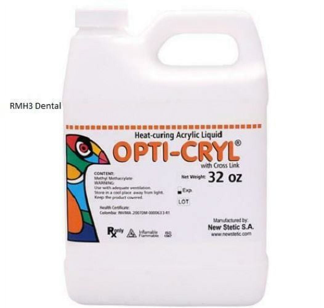 Opti-Cryl Heat Curing Acrylic Liquid Monomer 32 oz