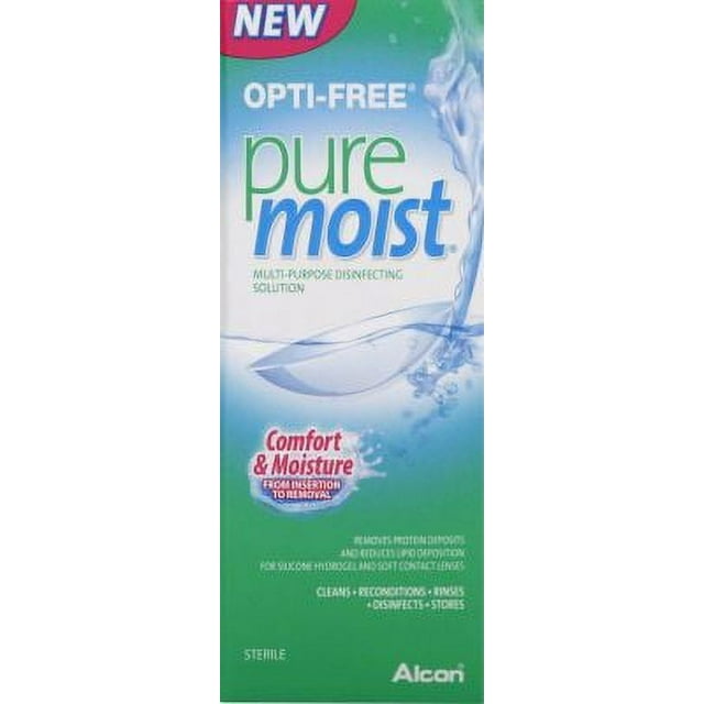 OptiFree Pure Moist MultiPurpose Contact Solution, 2 Oz