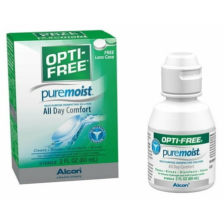 Opti-Free Puremoist Multi-Purpose Disinfecting Solution w/ Lens Case, 2oz