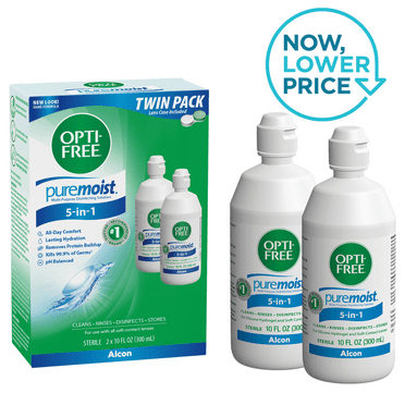 Opti-Free Puremoist Multi-purpose Contact Lens Solution, Twin Pack