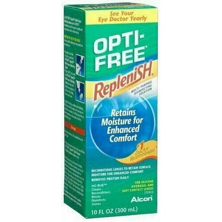 Opti-Free Replenish Multi-Purpose Disinfecting Solution, 10 oz, 4-Pack