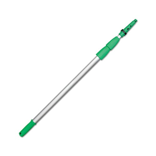 Opti-Loc Aluminum Extension Pole 18ft, Three Sections, Green/Silver
