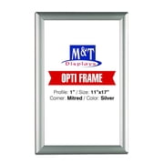 Opti Snap 11x17 Silver Poster Frame 1" Aluminum Profile Wall Mount Photo Document Certificate Holder