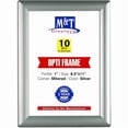 thumbnail image 1 of Opti Snap 8.5x11 Silver Poster Frame 1" Aluminum Profile Wall Mount Photo Document Certificate Holder - 10 Pcs, 1 of 4