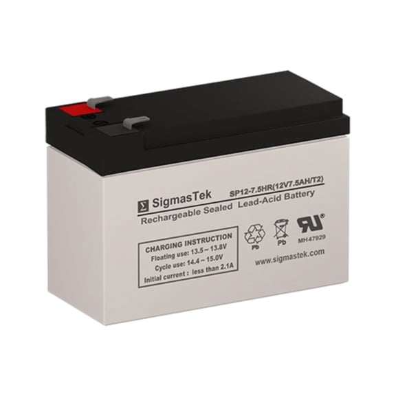Opti-UPS BT525 / 525BT Replacement Battery - 12 Volt 7 AH F2 Terminal by SigmasTek
