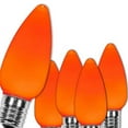 thumbnail image 1 of OptiCore C9 Opaque Ceramic Style Orange LED Christmas Lights Replacement Bulbs, Pack of 25, Shatterproof 0.84W, E17 Base, 1 of 7