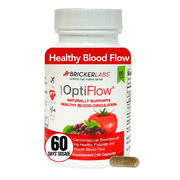 Bricker Labs OptiFlow Blood Circulation Vitamins, Naturally Supports Healthy Blood Flow, Contains FruitFlow and resVida Trans resveratrol. Blood Optimizer Supplement 60 Capsules