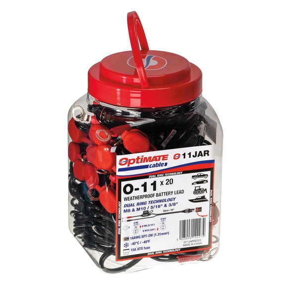 OptiMate Cable O11 Jar Weatherproof Battery Lead, Pack Of 20