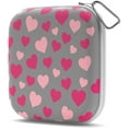 thumbnail image 1 of OptiPak Face Mask Storage Case - Neoprene Mask Case Holder - Mask Container 1 Pack, Hearts, 1 of 9