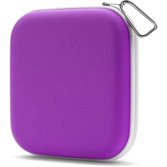 OptiPak Face Mask Storage Case - Neoprene Mask Case Holder - Mask Container 1 Pack, Purple