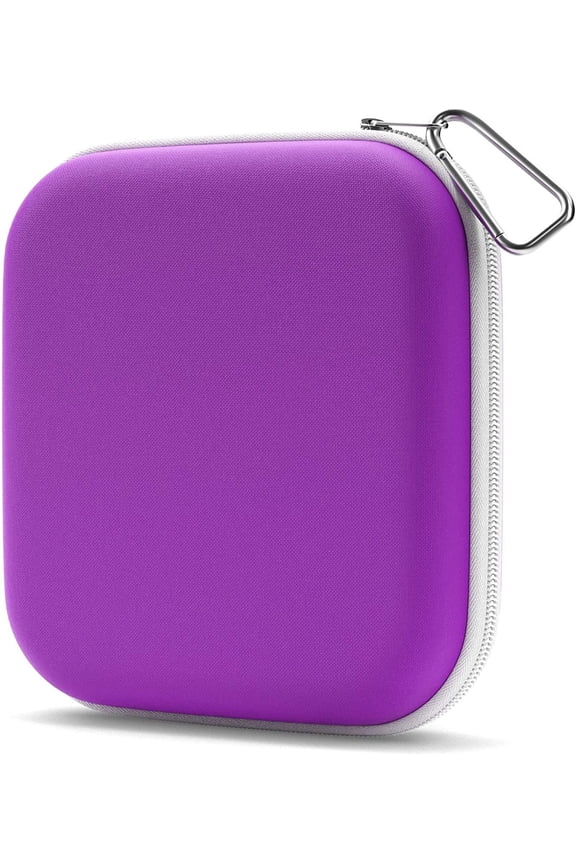 Face Mask Storage Case - Neoprene Mask Case Holder - Mask Container 1 Pack, Purple