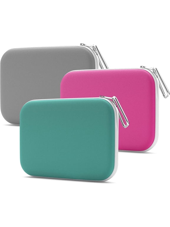 Face Mask Storage Case - Slim Mask Case Holder - Mask Container 3 Pack, Assorted 2