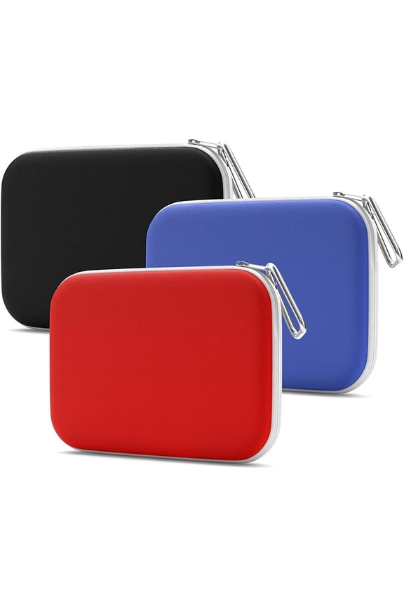 Face Mask Storage Case - Slim Mask Case Holder - Mask Container 3 Pack, Assorted 3