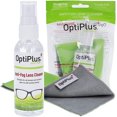 thumbnail image 1 of OptiPlus Anti-Fog Lens Cleaning Spray and Dual Microfiber Cloth | Streak-Free Cleaner and Defogging Spray for Glasses, Laptops Screens, Smart Phones, Optical Lens, Goggles, and Watch Screen l 2oz, 1 of 5