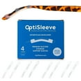 thumbnail image 1 of Optisleeve Anti-Slip Ear Grips, 4 Pairs  Silicone Cushions for Glasses & Sunglasses, Black & Clear, 1 of 7
