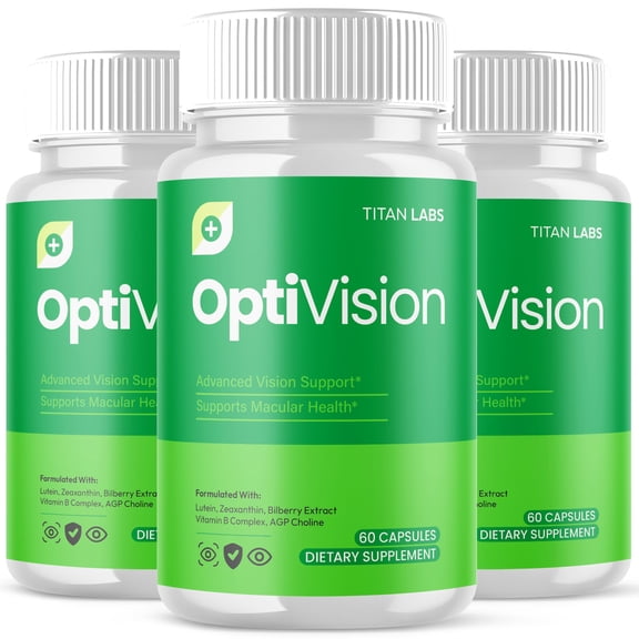 OptiVision Advanced Formula Eye Health Supplement Pills for Vision Care Opti Vision 180 Capsules