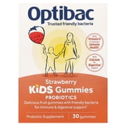 Optibac Kids Probiotics Gummies, Strawberry, 30 Gummies