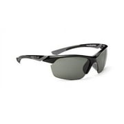 Optic Nerve Crux Sunglasses, Shiny Black, Polarized Smoke Lenses -