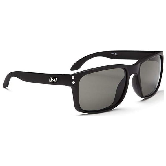Optic Nerve PK Thrilla Sunglasses, Matte Black/Blue, Polarized Smoke Lens