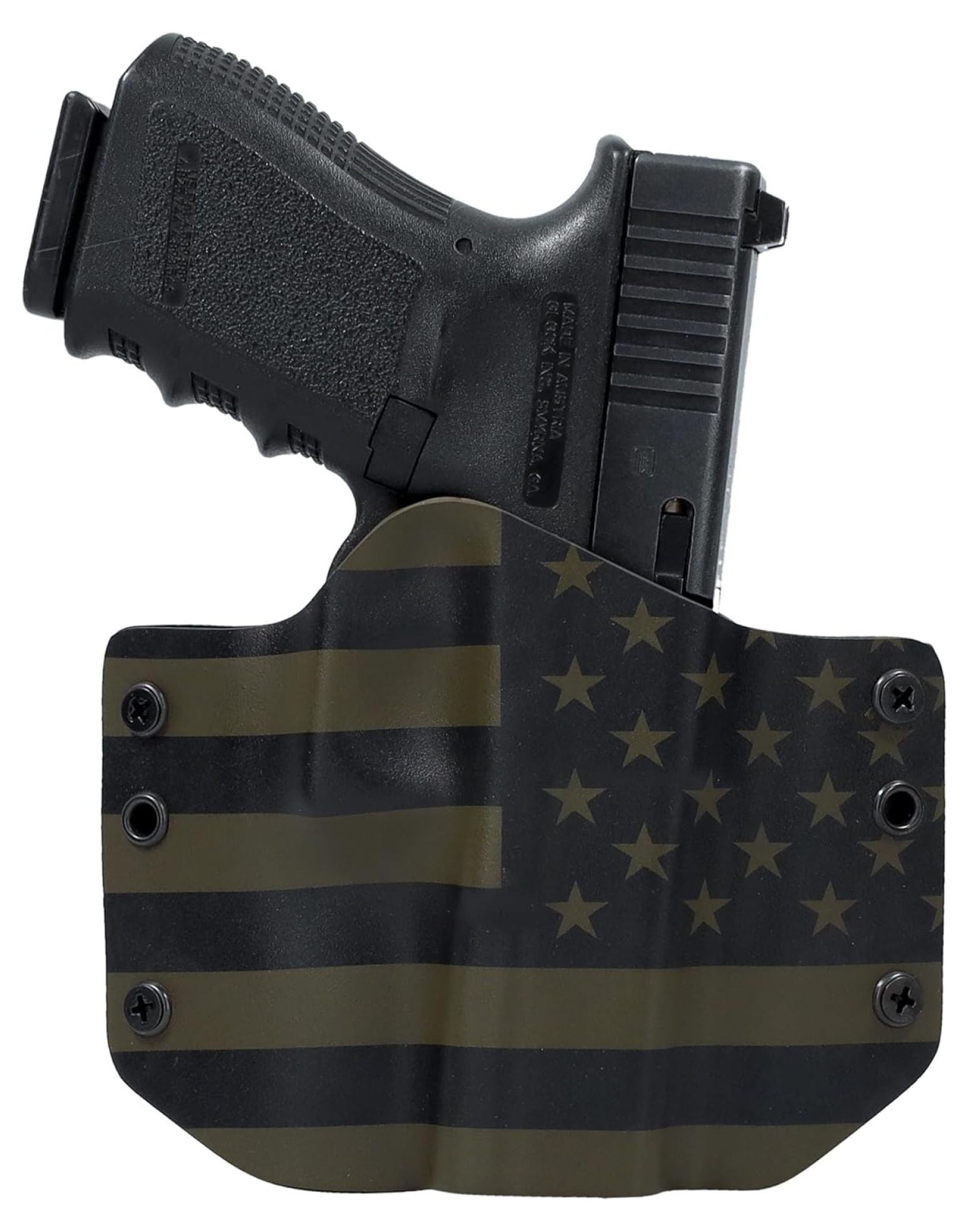Bursport MOLLE Outside Waistband Gun Holster – Optic Ready & Fits Medium To Full Size Pistols With Laser/Light