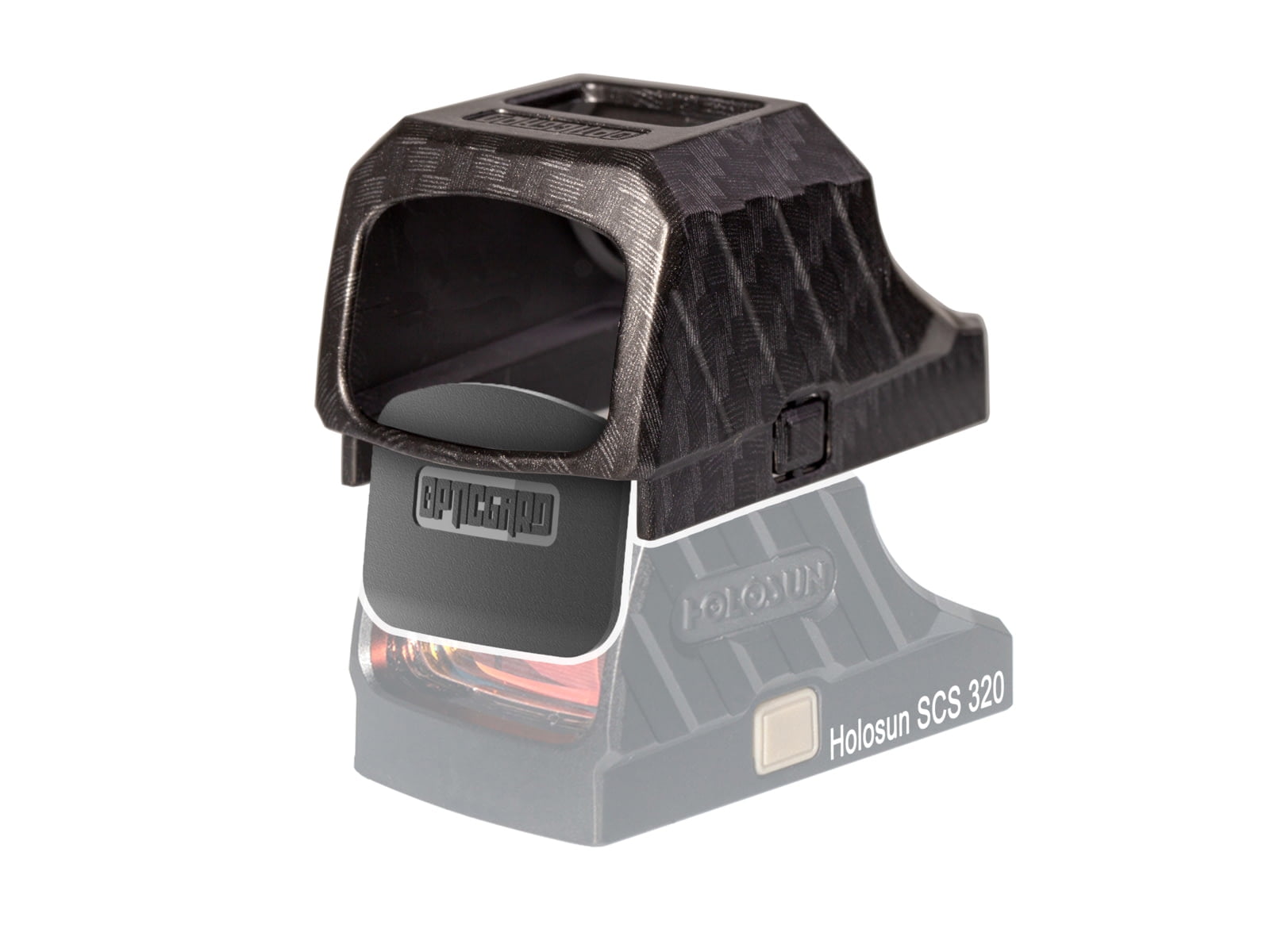 OpticGard Holosun SCS 320 Red Dot Sight Cover, Carbon Fiber, One Size