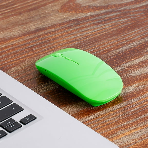 Optical 2.4G Wireless Mouse Portable Ultra-thin Mute Mouse 4 Keys Wireless Optical Mouse 1600DPI For Desktop Computer Laptop White