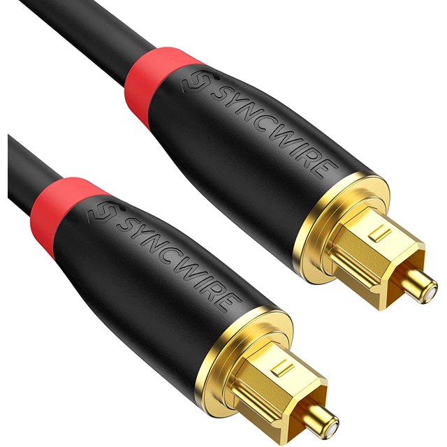 Optical Audio Cable [24K GoldPlated, UltraDurable] Toslink Cable