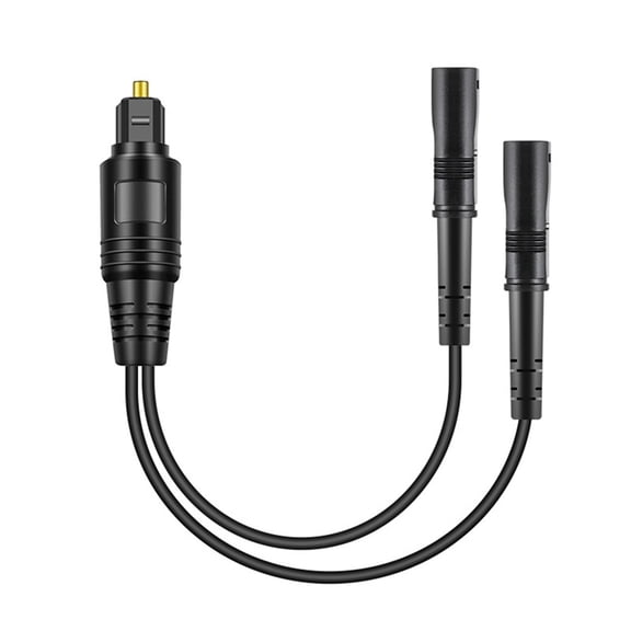 Optical Audio Cable Splitter 1 in 2 Out, Toslink Digital Fiber Audio Splitter 1 Male Input 2 Female Output
