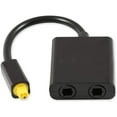 Optical Audio Splitter, 2 in 1 Out Optical Cable Splitter Fiber