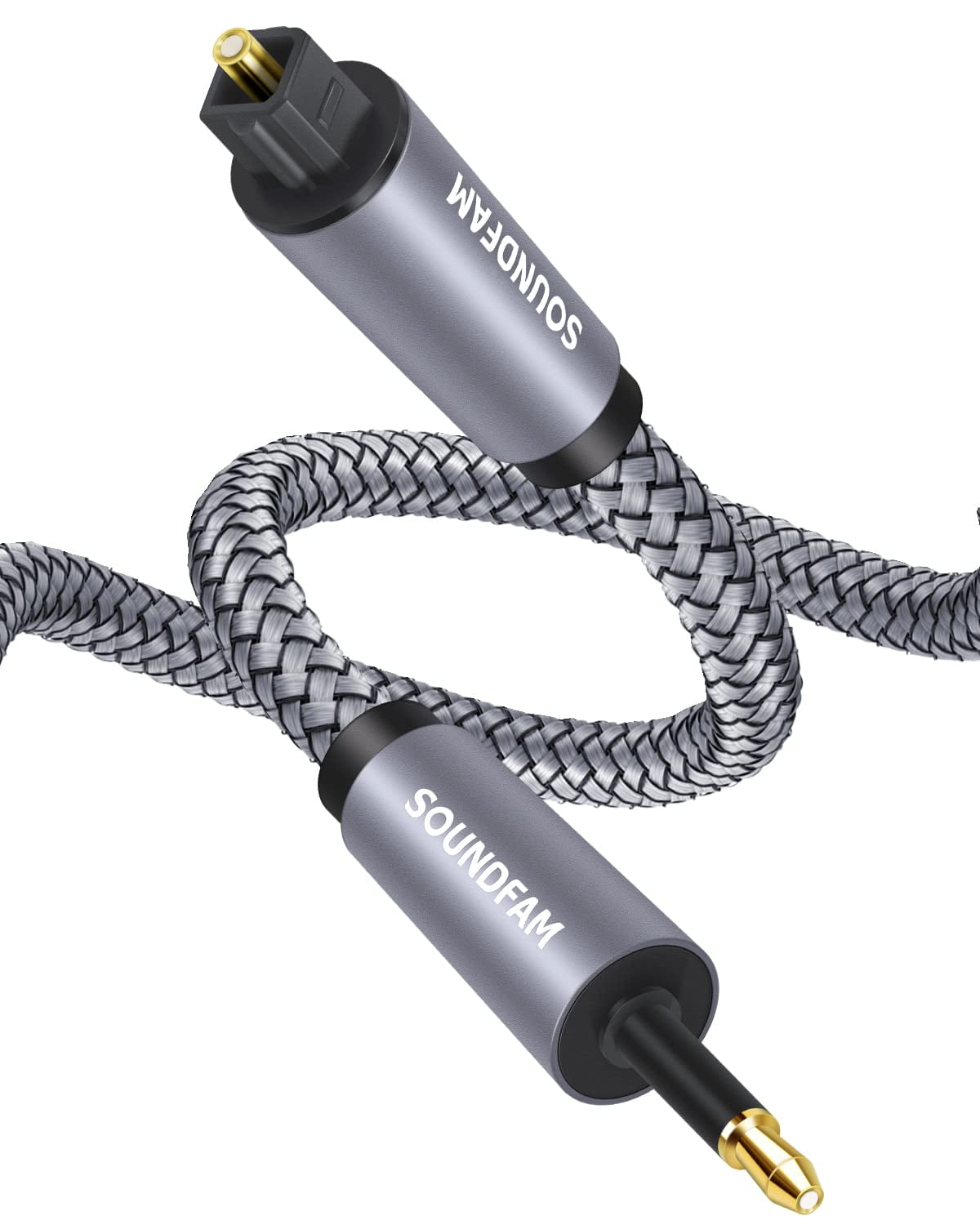 Optical Audio Splitter ，Toslink Splitter 1 in 2 Out Optical Audio