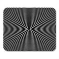 thumbnail image 1 of Optical Black and White Hypnotic Spiral Vertigo Swirl Twirl Snail Mousepad Mouse Pad Mouse Mat 9x10 inch, 1 of 3