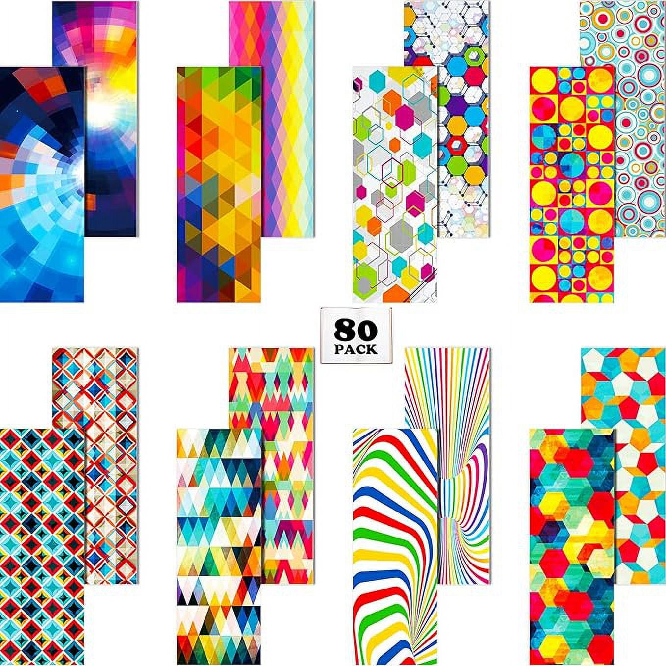 Optical Bookmarks Laminated Book Markers Creative Colored Bookmarks