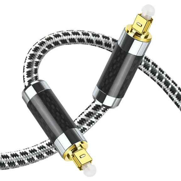 Optical Cable 3m Digital Audio Cable Toslink - Digital Audio Cable for Stereo, Home Cinema, Soundbar, TV, Xbox, PS