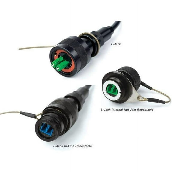 Optical Cable OCC-RLRK121LC02B L-JACK Industrial Dual LC Solution, Blue - Single-Mode