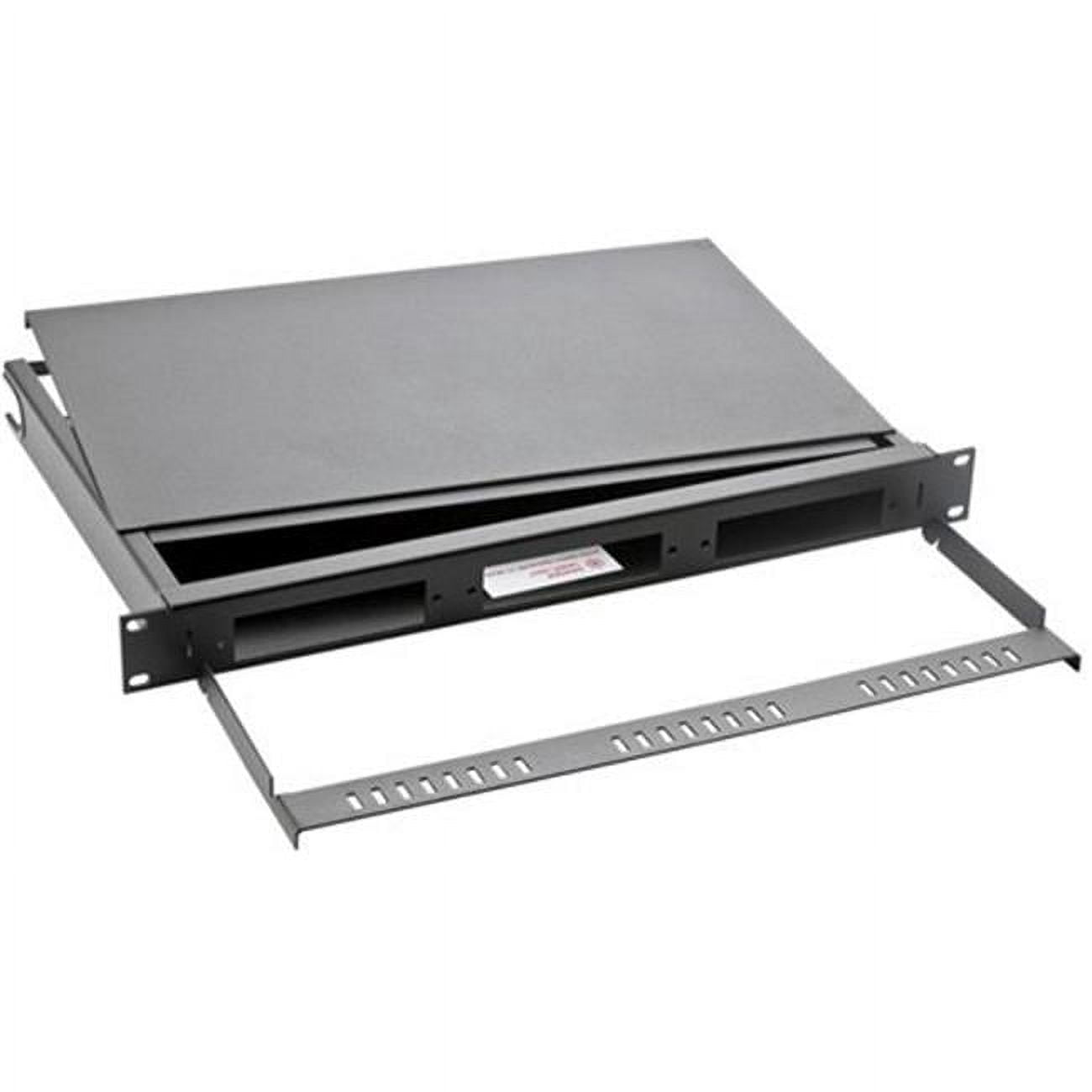 Optical Manager Rack Optical Cable OCC-RTC1UB 12 in. Rackmount Fiber Cabinet 1 RU Deep with ...